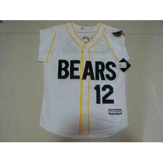 NCAA Film Bears 12 White Stitched Jersey